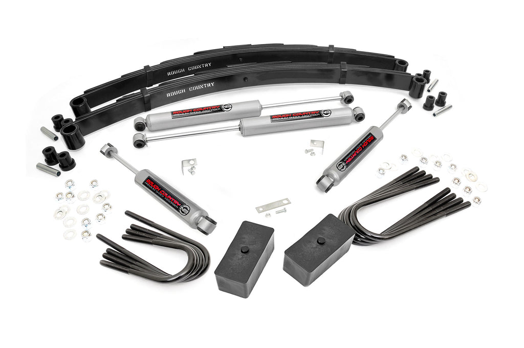 2 Inch Lift Kit - Rear Blocks - Chevy GMC 3 4-Ton Suburban C25 K25 Truck (73-76)