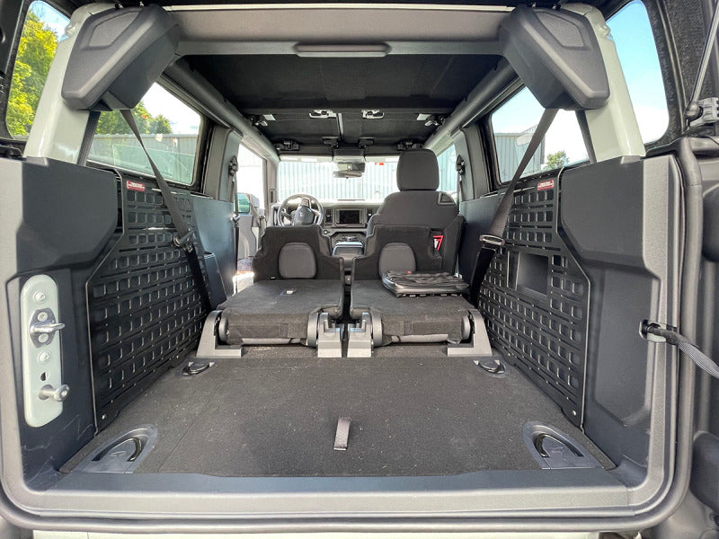 BuiltRight Industries 2021+ Ford Bronco 2dr MOLLE Compatible Cargo Panel - Full Kit