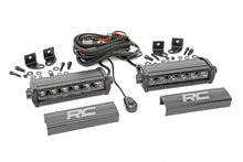 Load image into Gallery viewer, Rough Country - 6 Inch Black Series LED Light Bar - Single Row - Pair - 70706BL