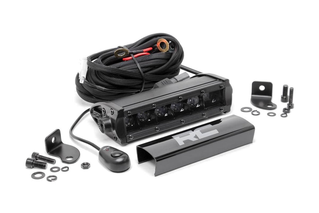 Rough Country - 6 Inch Black Series LED Light Bar - Single Row - 70707BL