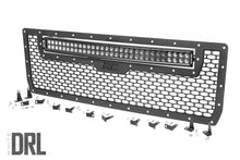 Load image into Gallery viewer, Rough Country - Mesh Grille - 30" Dual Row LED - Black - White DRL - GMC Sierra 1500 (14-15) - 70190DRL