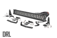 Load image into Gallery viewer, Rough Country - LED Light - Bumper Mount - 20" Black Dual Row - White DRL - Nissan Titan XD (16-21) - 70645DRL