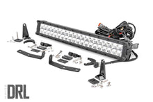 Load image into Gallery viewer, Rough Country - LED Light - Bumper Mount - 20" Chrome Dual Row - White DRL - Nissan Titan XD (16-21) - 70646DRL