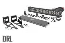 Load image into Gallery viewer, Rough Country - LED Light - Bumper Mount - 2" Black Dual Row - White DRL - Ford Super Duty (05-07) - 70665DRL
