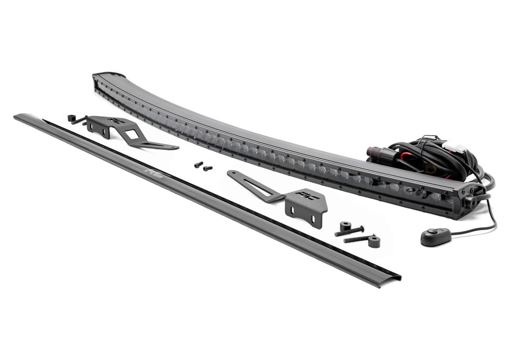 Rough Country - LED Light - Windshield - 50" -  Black Series Single Row - FJ Cruiser (2007-2014) - 71206