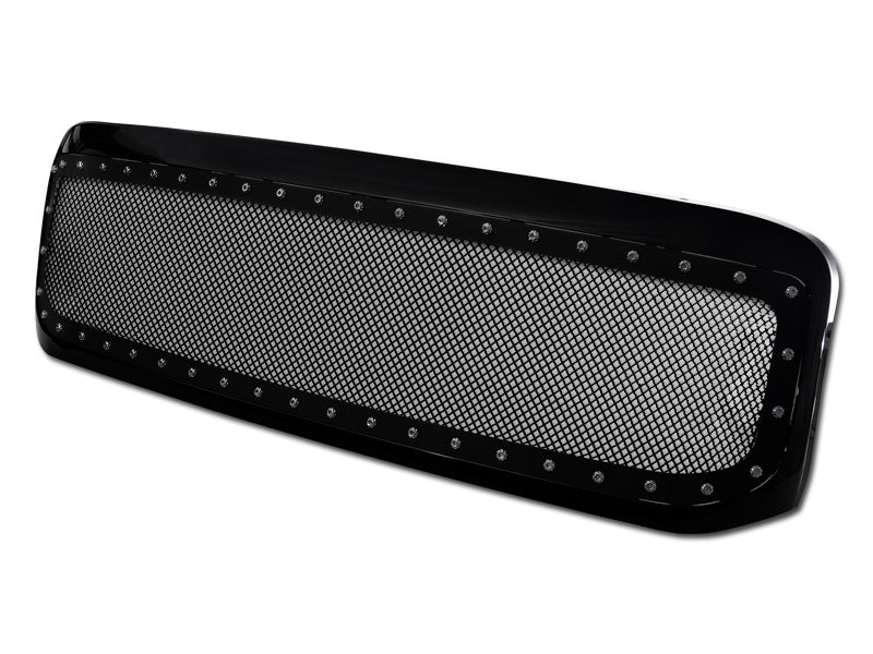Armordillo 1999-2004 Ford Super Duty F-250/F-350/F-450 Studded Mesh Grille Gloss Black