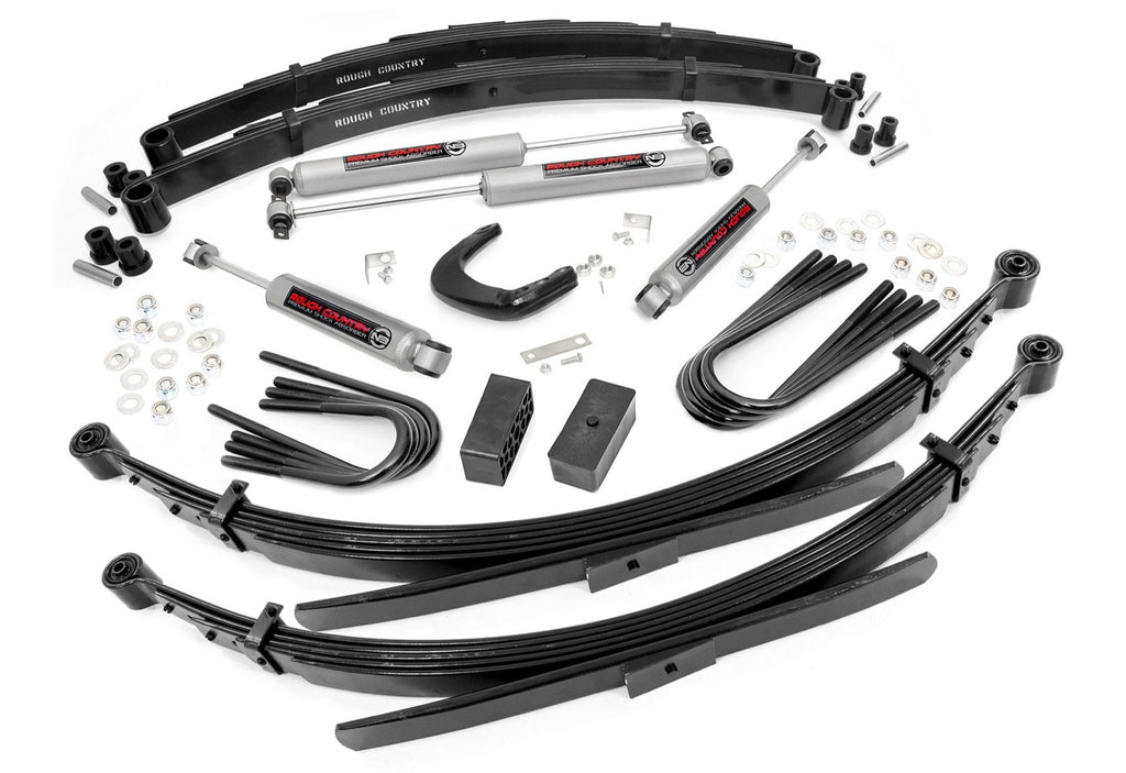 6 Inch Lift Kit - 56 Inch RR Springs - Chevy GMC 3 4-Ton Suburban (77-91) C25 K25 Truck
