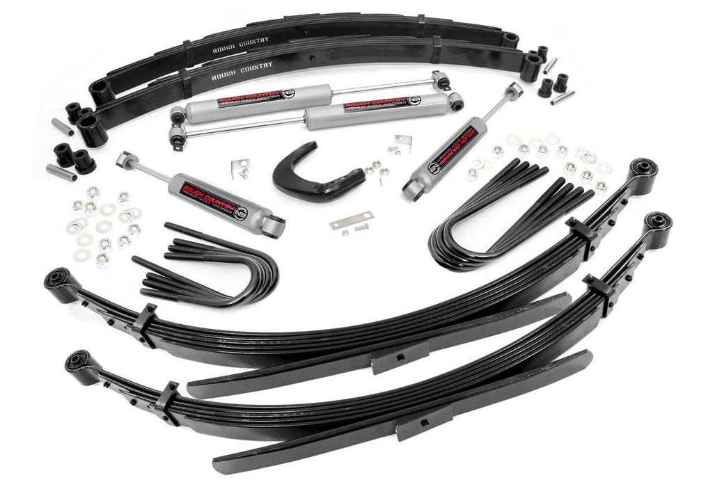 4 Inch Lift Kit - 56 Inch RR Springs - Chevy GMC 3 4-Ton Suburban (88-91)