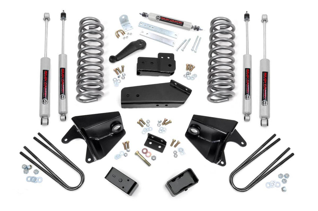 4 Inch Lift Kit - Quad Front Shocks - Rear Blocks - Ford F-150