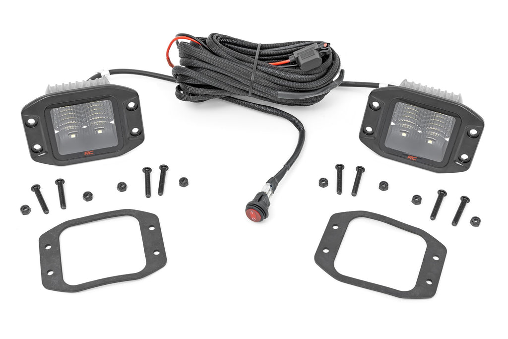Rough Country Spectrum Series LED Light - 2 Inch Flush Mount Pods