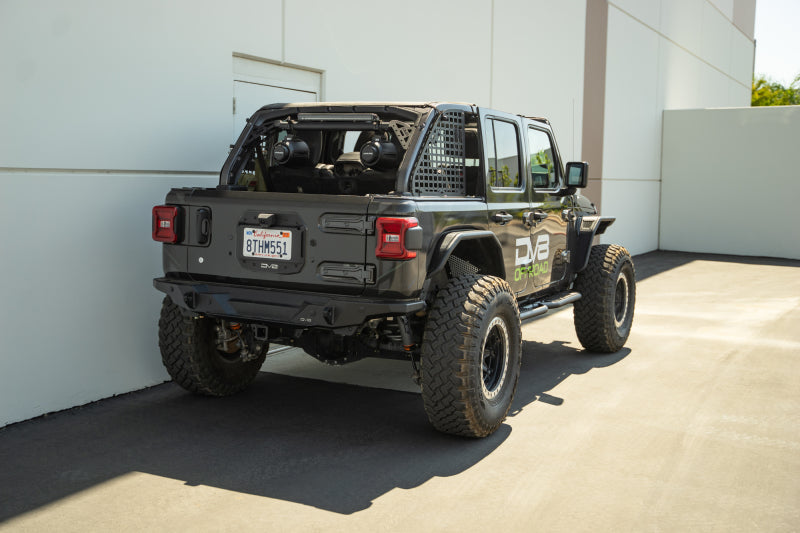 DV8 Offroad 18+Jeep Wrangler JL 4 Door Body/Pinch Weld Mounted Step