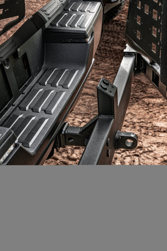 Go Rhino Swing-A-Way Tire Carrier Hitch Mounted Textured Black