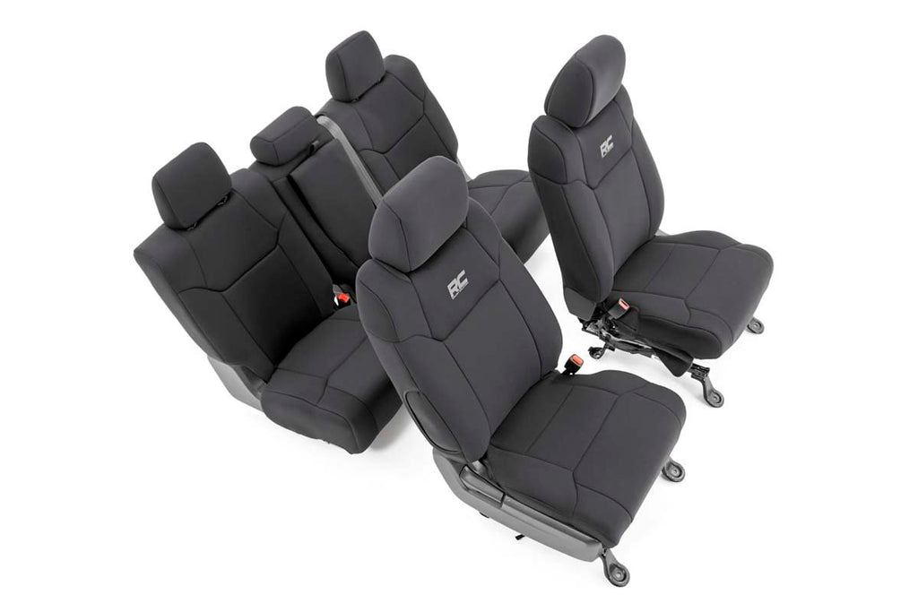 Rough Country Seat Covers - FR W Console Cover And Rear - Toyota Tundra (14-21)