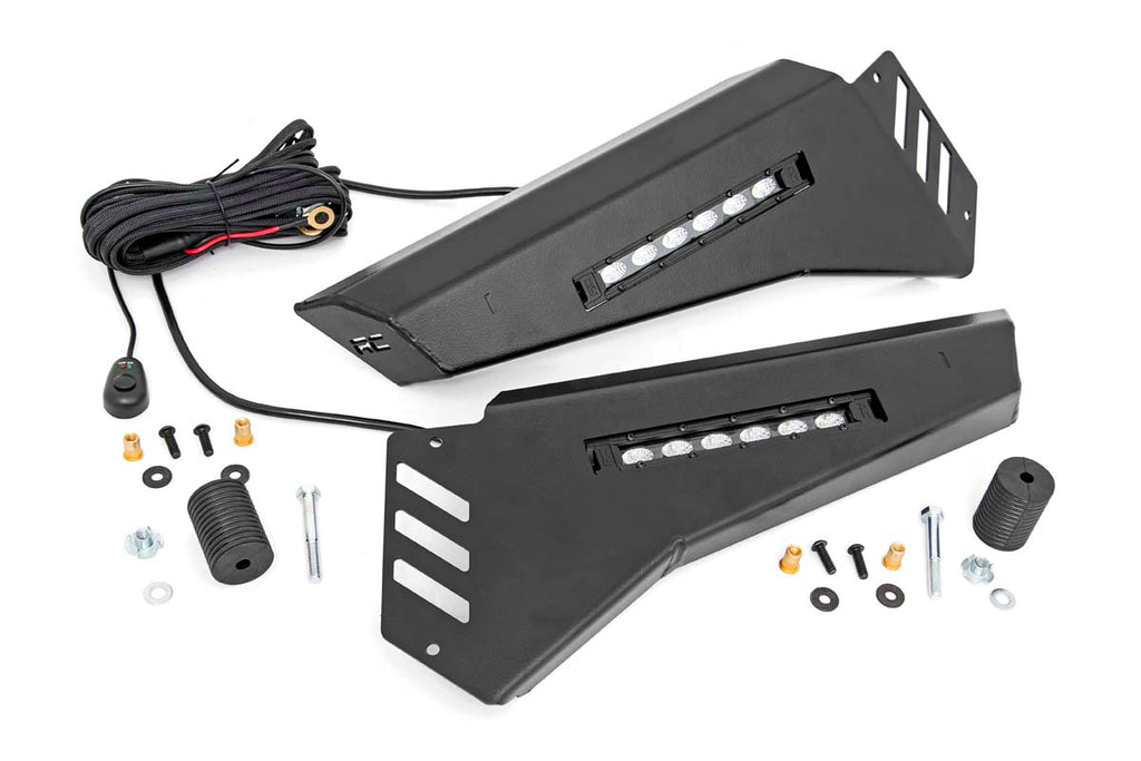 Bumper Wings - No Stinger - 6 In. Led Combo - Honda Pioneer 1000 Pioneer 1000-5