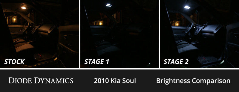 Diode Dynamics 10-13 Kia Soul Interior LED Kit Cool White Stage 1