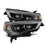 AlphaRex 14+ Toyota 4Runner PRO-Series LED Proj Headlights Alpha-Black w/Sequential Signal/DRL