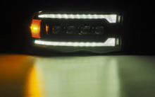 Load image into Gallery viewer, AlphaRex 02-05 Dodge Ram 1500 NOVA LED Proj Headlights Alpha Black w/Activ Light/Seq Signal