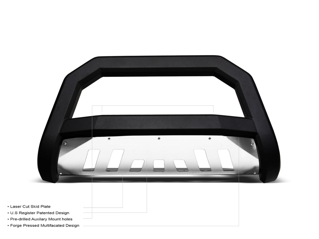 2007-2020 Chevrolet Tahoe 1500 AR Bull Bar - Matte Black W/Alum. Skid Plate