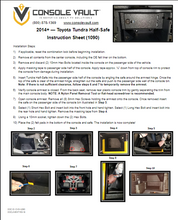 Load image into Gallery viewer, 2014-2021 Toyota Tundra Locking Center Console Half Safe Console Vault