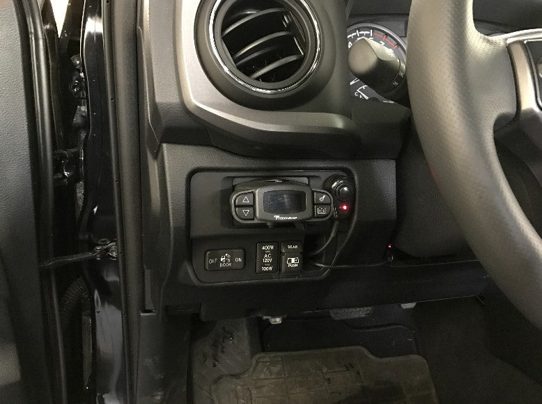 Installed of the P3 Brake Controller Mounting Plate on a 2008-2020 Toyota Sequoia