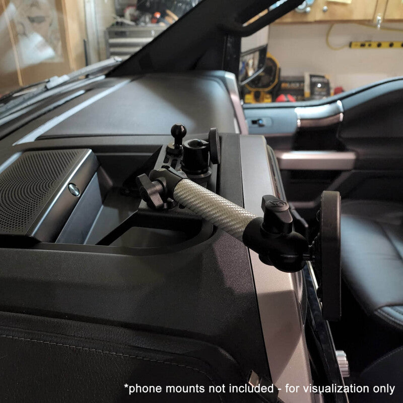 BuiltRight Industries 2022+ Ford F-250/350/450 SuperDuty w/12in. Screen SYNC4 Dash Mount PRO