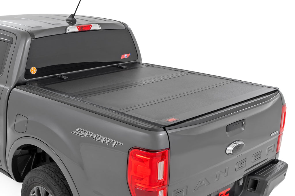 Hard Tri-Fold Flip Up Bed Cover - 5' Bed - Ford Ranger 2WD 4WD (19-23)