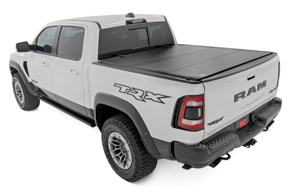 Hard Tri-Fold Flip Up Bed Cover - 5'7 In. Bed - Ram 1500 (19-23) 1500 TRX (21-23)