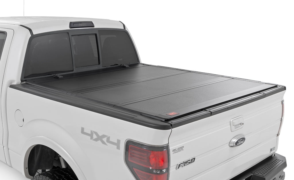 Hard Tri-Fold Flip Up Bed Cover - 5'7 In. Bed - Ford F-150 (04-14)