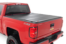 Load image into Gallery viewer, Hard Tri-Fold Flip Up Bed Cover - 6'7 In. Bed - Rail Cap - Chevy GMC 1500 2500HD 3500HD (14-19)