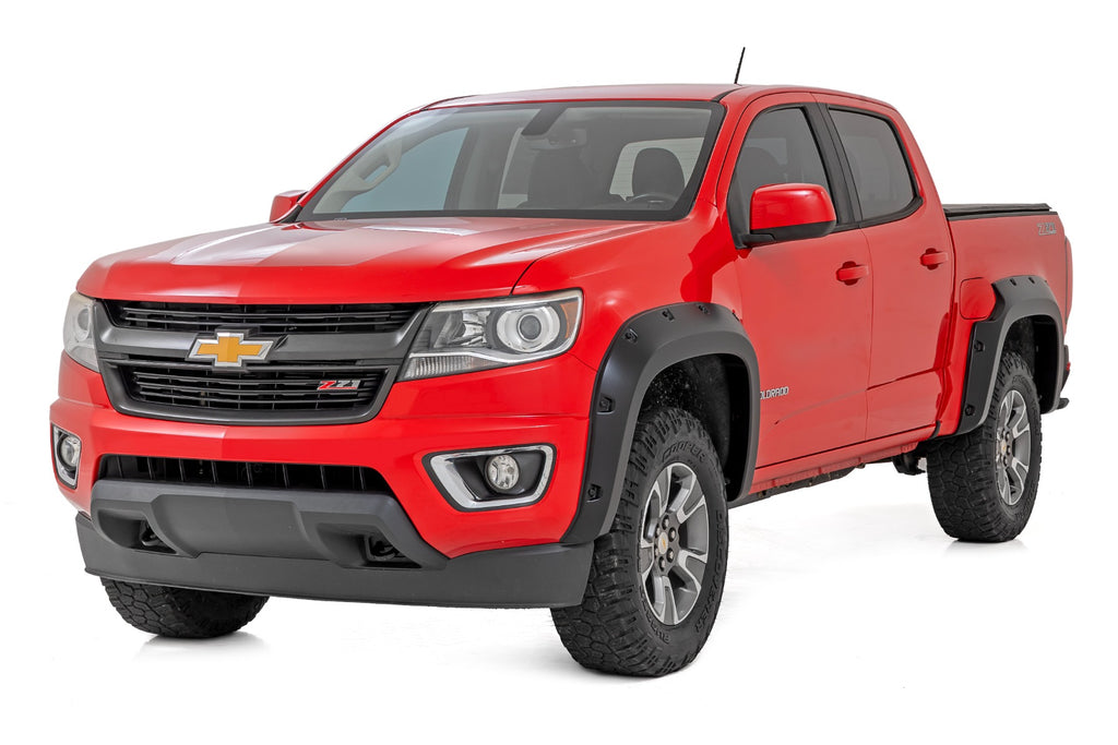 Pocket Fender Flares - GBA Gloss Black - 5' Bed - Chevy Colorado 2WD 4WD (15-22)