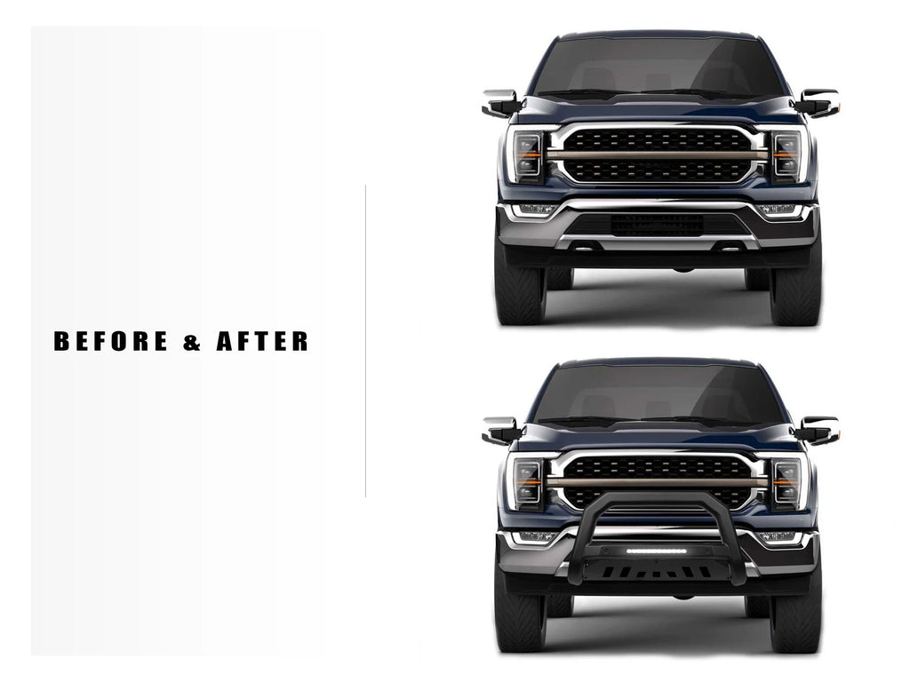 Armordillo® 2007-2018 Chevy Silverado/GMC Sierra 1500 (Excl. Z71) AR-T Bull Bar w/Parking Sensor - Matte Black
