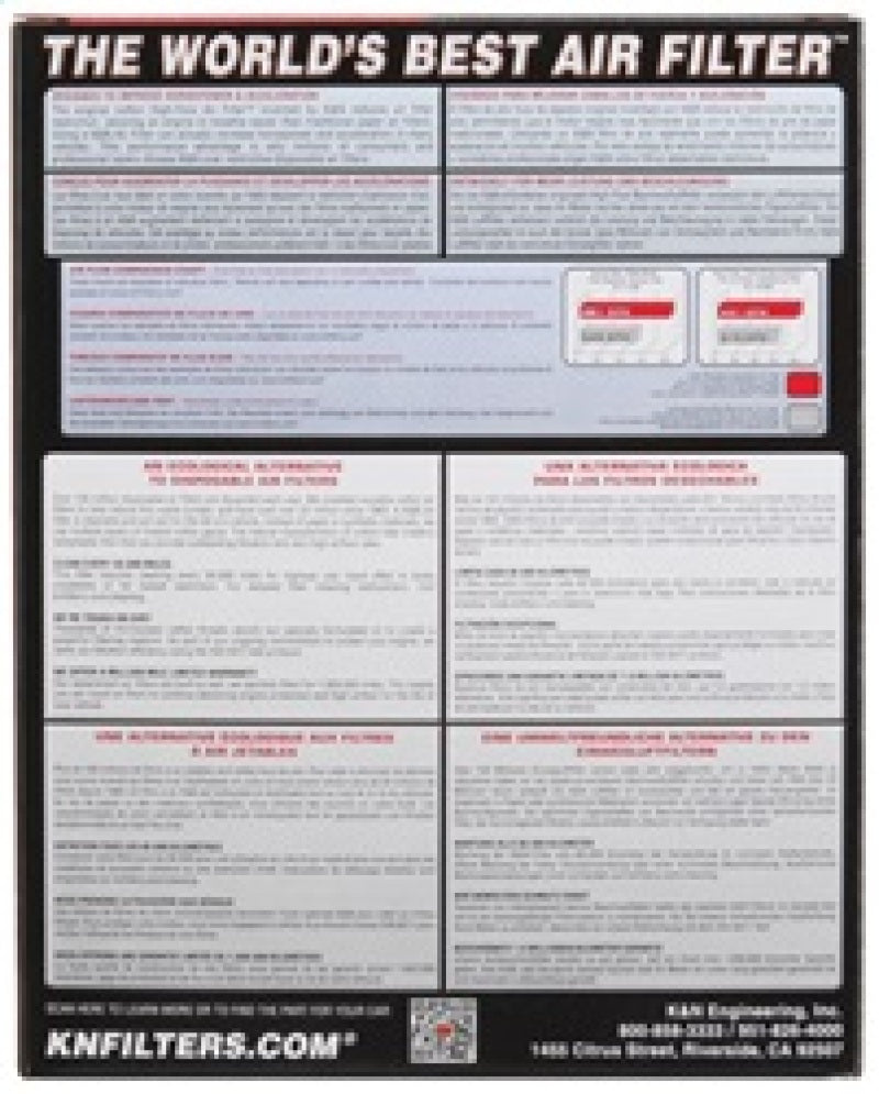 K&N Kawasaki ZX10R Ninja Replacement Air Filter