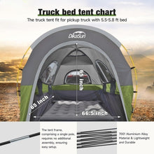Load image into Gallery viewer, Umbrauto Truck Tent 2-3 Sleeper Pickup Bed Tent with Expansive Awning Durable Fits Silverado, Ram, Ford F-150, GMC Sierra, and Tundra