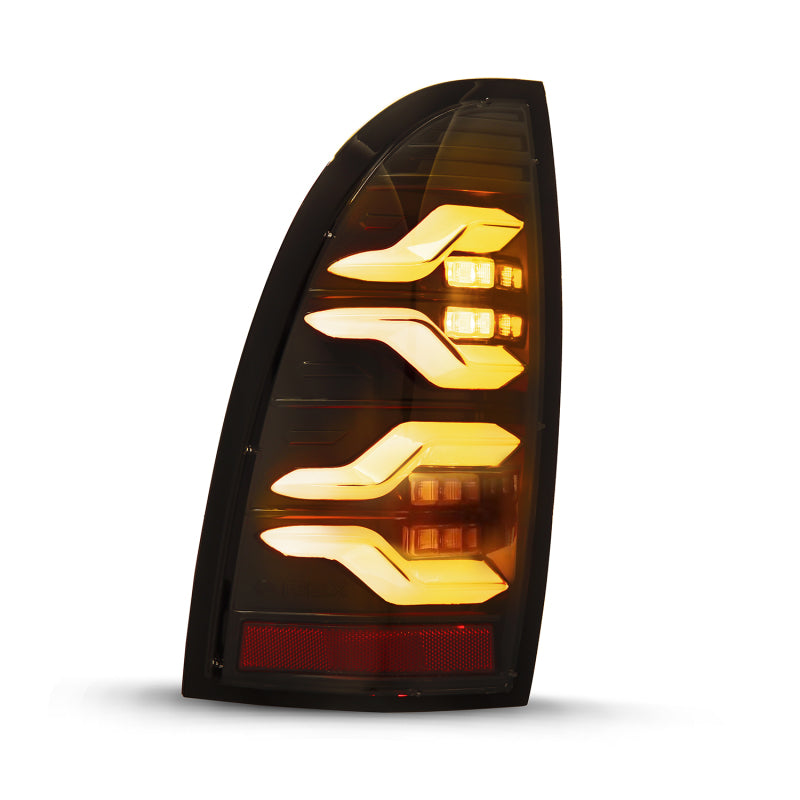 AlphaRex 2005-2015 Toyota Tacoma LUXX LED Taillights Blk w/Active Light/Seq Signal