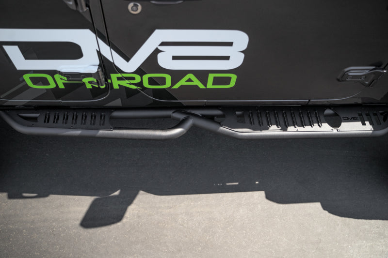 DV8 Offroad 18+Jeep Wrangler JL 4 Door Body/Pinch Weld Mounted Step