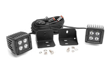 Load image into Gallery viewer, Rough Country - LED Light - Cab Mount - 2" Black Pair - Flood - Can-Am Defender (16-22) - 71011