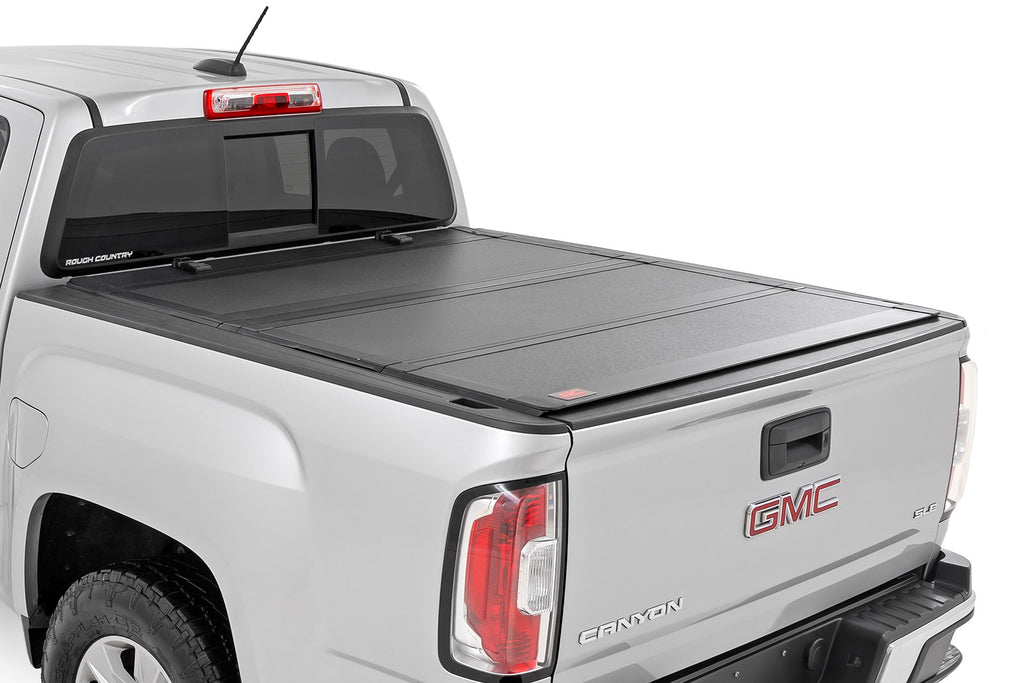 Hard Tri-Fold Flip Up Bed Cover - 6' Bed - Chevy GMC Canyon Colorado (15-23)