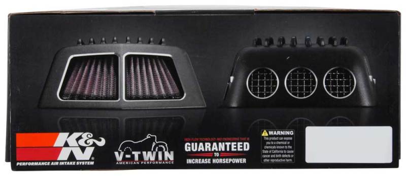 K&N Street Metal Intake System for Harley Davidson Softail/Dyna - Shaker Black