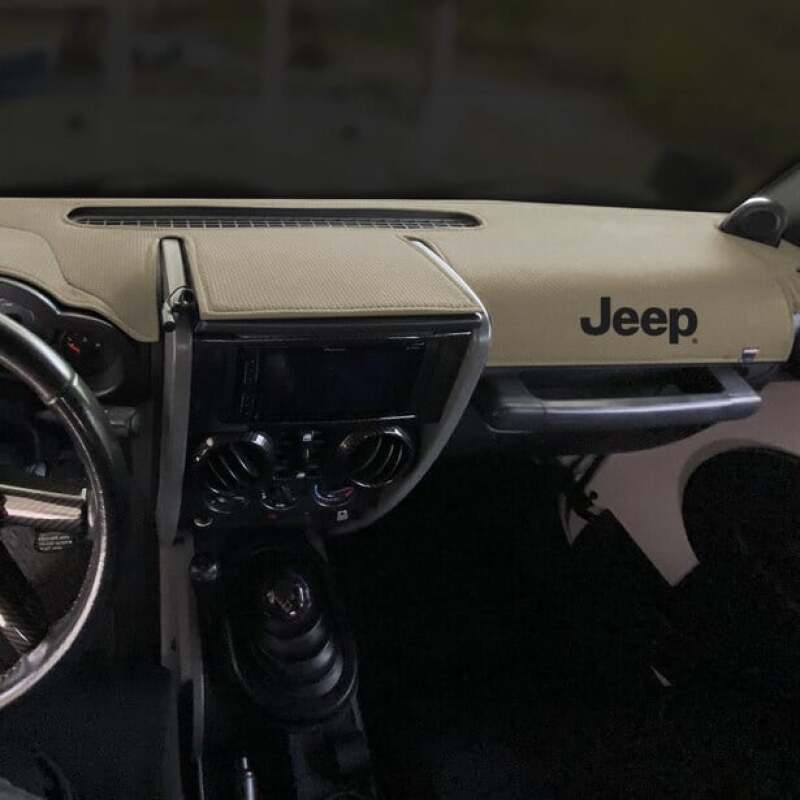 Covercraft 11-14 Jeep Wrangler (JK) w/ Light Sensor Limited Edition Custom Dash Cover w Jeep Logo