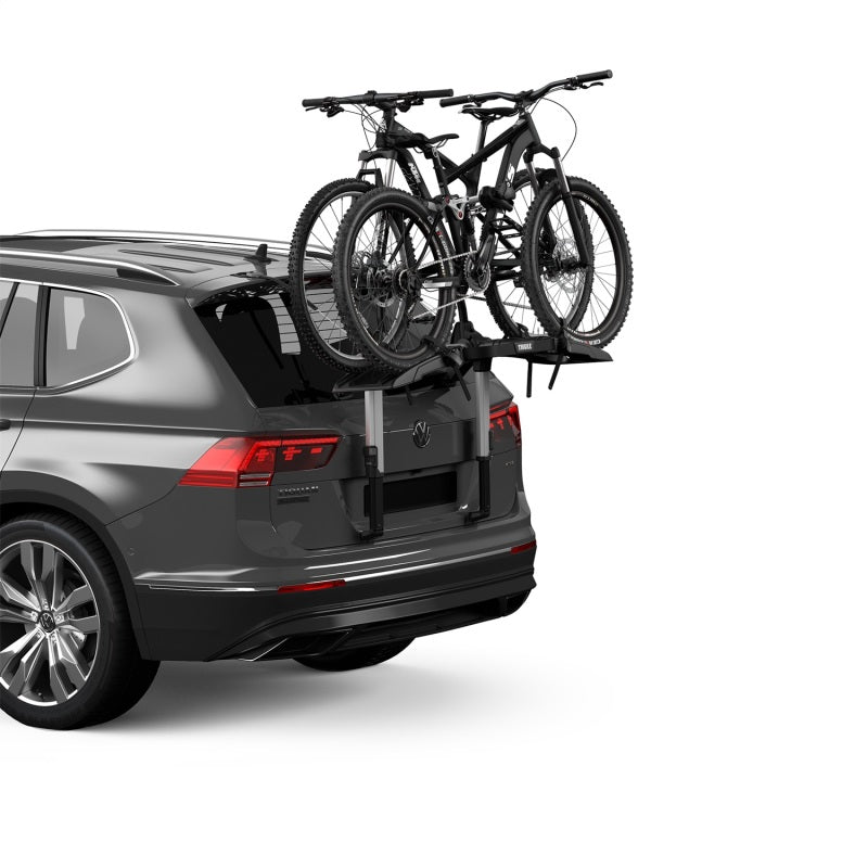 Thule OutWay Platform-Style Trunk Mount Bike Rack w/Raised Platform (Up to 2 Bikes) - Silver/Black