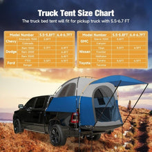 Load image into Gallery viewer, Umbrauto Truck Tent 2-3 Sleeper Pickup Bed Tent with Expansive Awning Durable Fits Silverado, Ram, Ford F-150, GMC Sierra, and Tundra