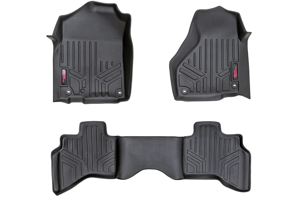 Rough Country Floor Mats - FR & RR - Quad Cab - Dodge 1500 2WD 4WD (2002-2008)