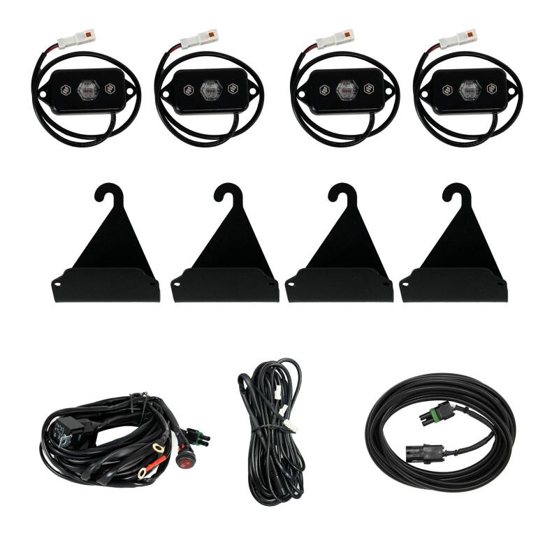 Baja Designs 05-24 Toyota Tacoma / 07-24 Toyota Tundra Bed Rail Cargo Light Kit - Red