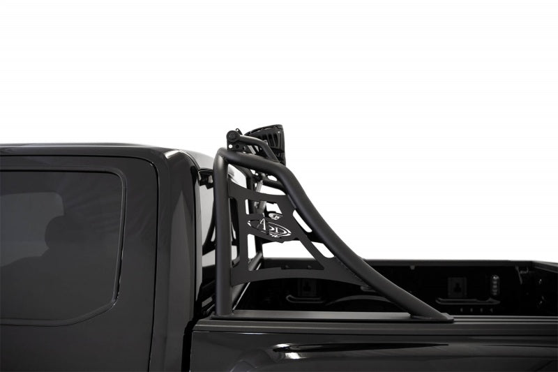 Detailed view of the Pro Chase Rack on the back of a Ford Raptor