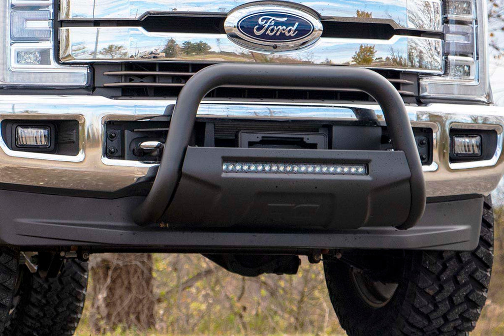 Rough Country Black Led Bull Bar - Ford Super Duty 2WD 4WD (2017-2022)