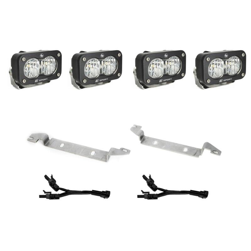 Baja Designs 2025 Toyota 4Runner S2 Sport Fog Pocket Light Kit - Clear