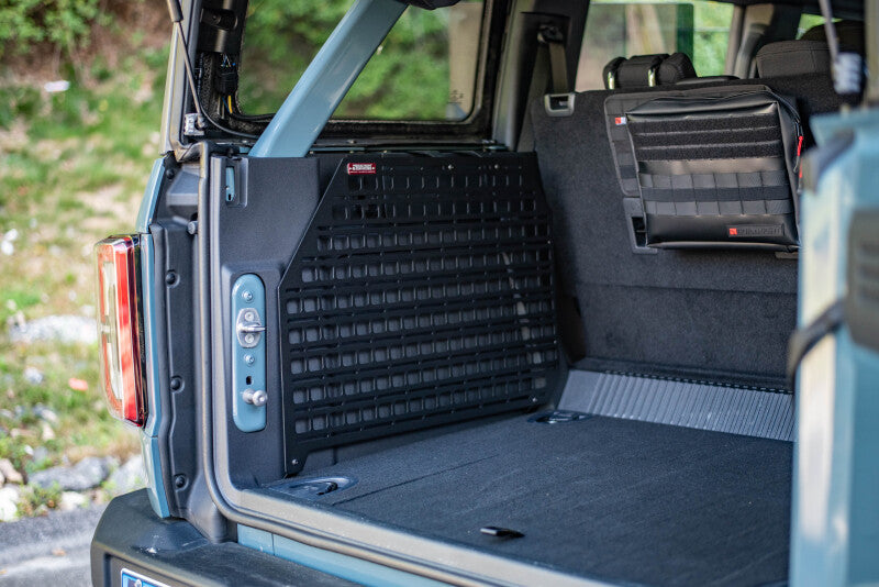 BuiltRight Industries 2021+ Ford Bronco 4dr MOLLE Compatible Cargo Panel - Full Kit