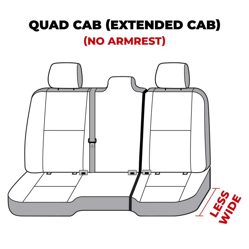 Covercraft 19-23 Dodge Ram 1500 Quad Ex Classic 2-Row 60/40 Endura LogoSeatSaver 2nd Row Seat Cover