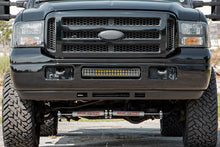 Load image into Gallery viewer, Rough Country - LED Light - Bumper Mount - 2" Black Dual Row - Amber DRL - Ford Super Duty (05-07) - 70665DRLA
