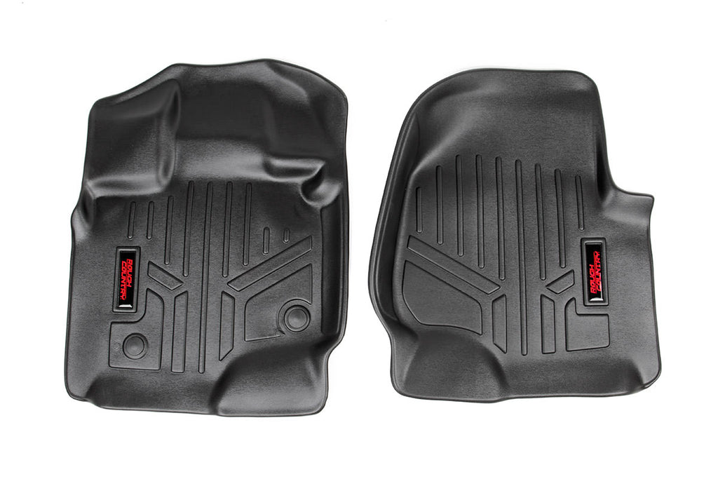Rough Country Floor Mats - Front - Ford F-150 (15-23) F-150 Lightning (2022)